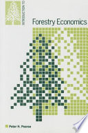 Introduction to forestry economics