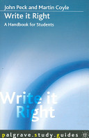 Write it right : a handbook for students /