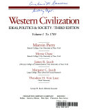 Western civilization : ideas, politics and society from the 1400s /