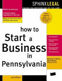 How to start a business in Pennsylvania