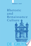 Rhetoric and Renaissance culture