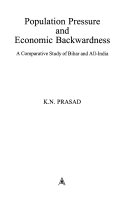 Population pressure and economic backwardness : a comparative study of Bihar and all-India /