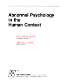 Abnormal psychology in the human context /