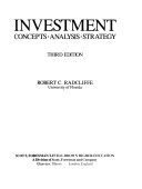 Investment : concepts, analysis, strategy /