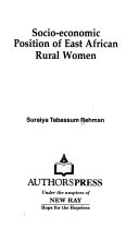 Socio-economic position of East African rural women /