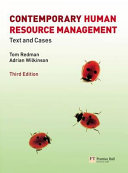 Contemporary human resource management : text and cases /