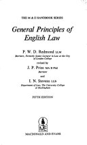 General principles of English law /