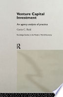 Venture capital investment an agency analysis of practice /
