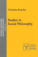 Studies in social philosophy