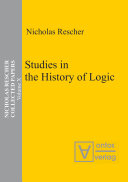 Studies in the history of logic