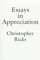 Essays in appreciation /