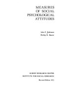 Measures of social psychological attitudes /