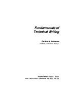 Fundamentals of technical writing /