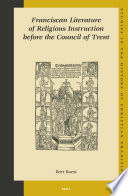 Franciscan literature of religious instruction before the Council of Trent