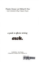 Awk : a guide to effective writing /