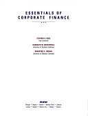 Essentials of corporate finance /