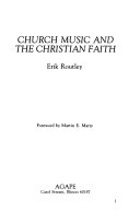 Church music and the Christian faith /