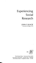 Experiencing social research /