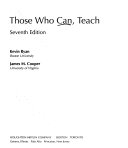 Those who can, teach /