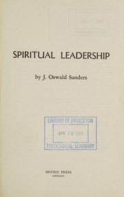 Spiritual leadership /