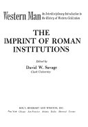 The imprint of Roman institutions,