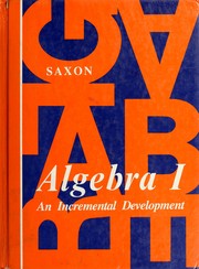 Algebra 1 : an incremental development /