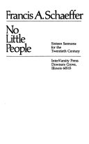 No little people : sixteen sermons for the 20th century /