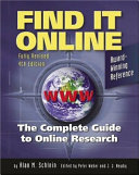 Find it online : the complete guide to online research /