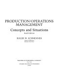Production/operations management : concepts and situations /