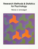 Research methods and statistics for psychology /