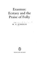 Erasmus : ecstasy and the praise of folly /