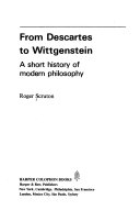 From Descartes to Wittgenstein : a short history of modern philosophy /