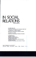 Research methods in social relations /