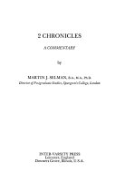 2 Chronicles : A Commentary /