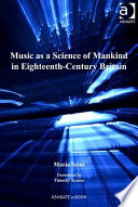 Music as a science of mankind in eighteenth-century Britain