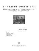 The right conditions : The world bank, structural adjustment...... /