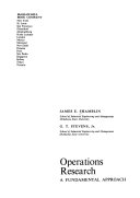 Operations research : a fundamental approach /