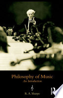 Philosophy of music an introduction /