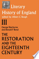 A literary history of england the Restoration and eighteenth century (1660-1789) /