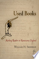 Used books marking readers in Renaissance England /