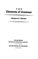 The elements of grammar /