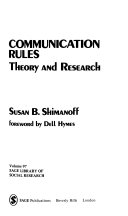 Communication rules : rules and research /