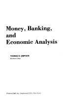 Money, banking, and economic analysis /