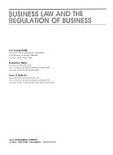 Business law and the regulation of business /