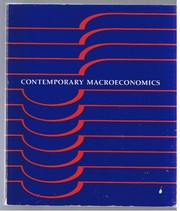 Contemporary macroeconomics /