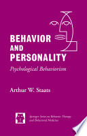 Behavior and personality psychological behaviorism /