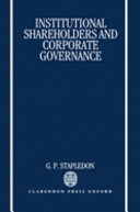 Institutional shareholders and corporate governance /