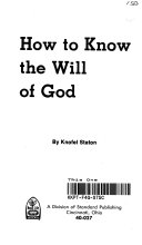 How to know the will of God /