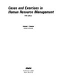 Cases and exercises in human resource management.