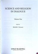 Science and religion in dialogue /
